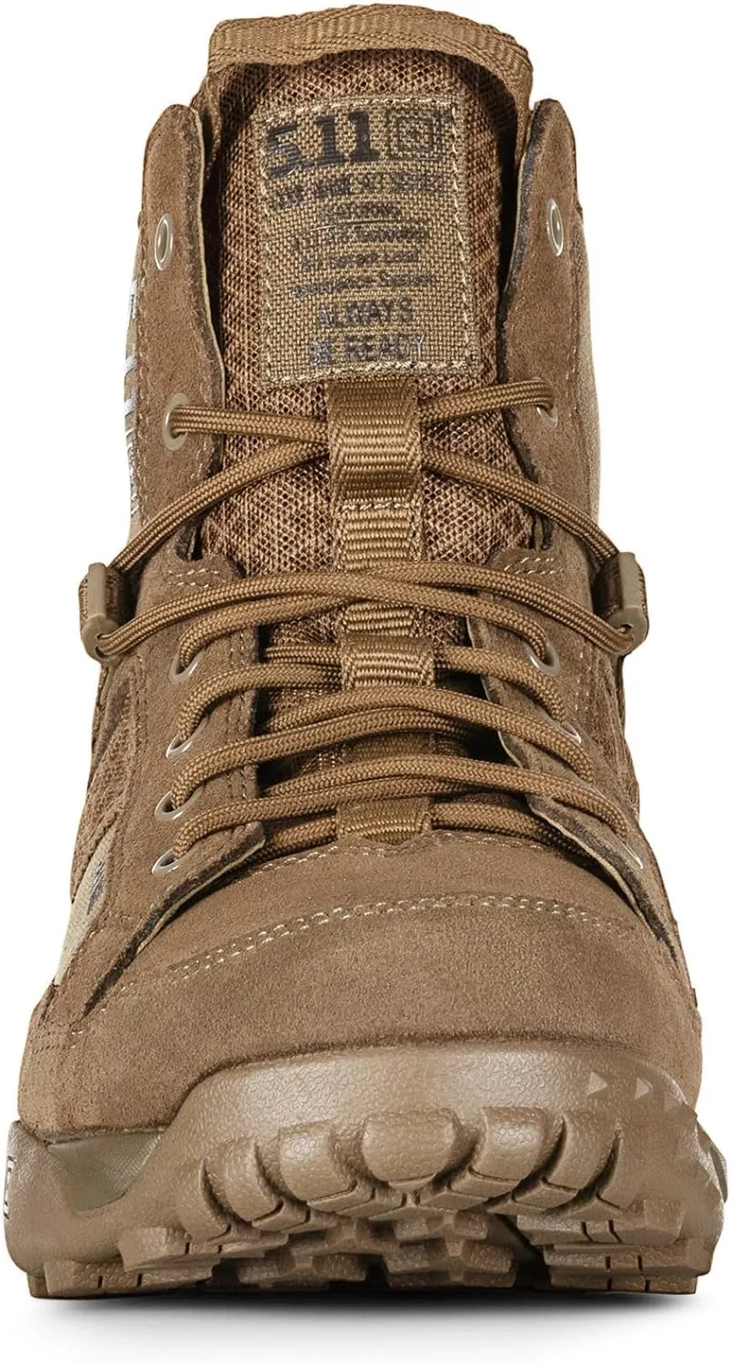 5.11 Tactical A/T All-Terrain 6-Inch Non-Zip Boots, High Performance and Traction Work Boot, Style 12440