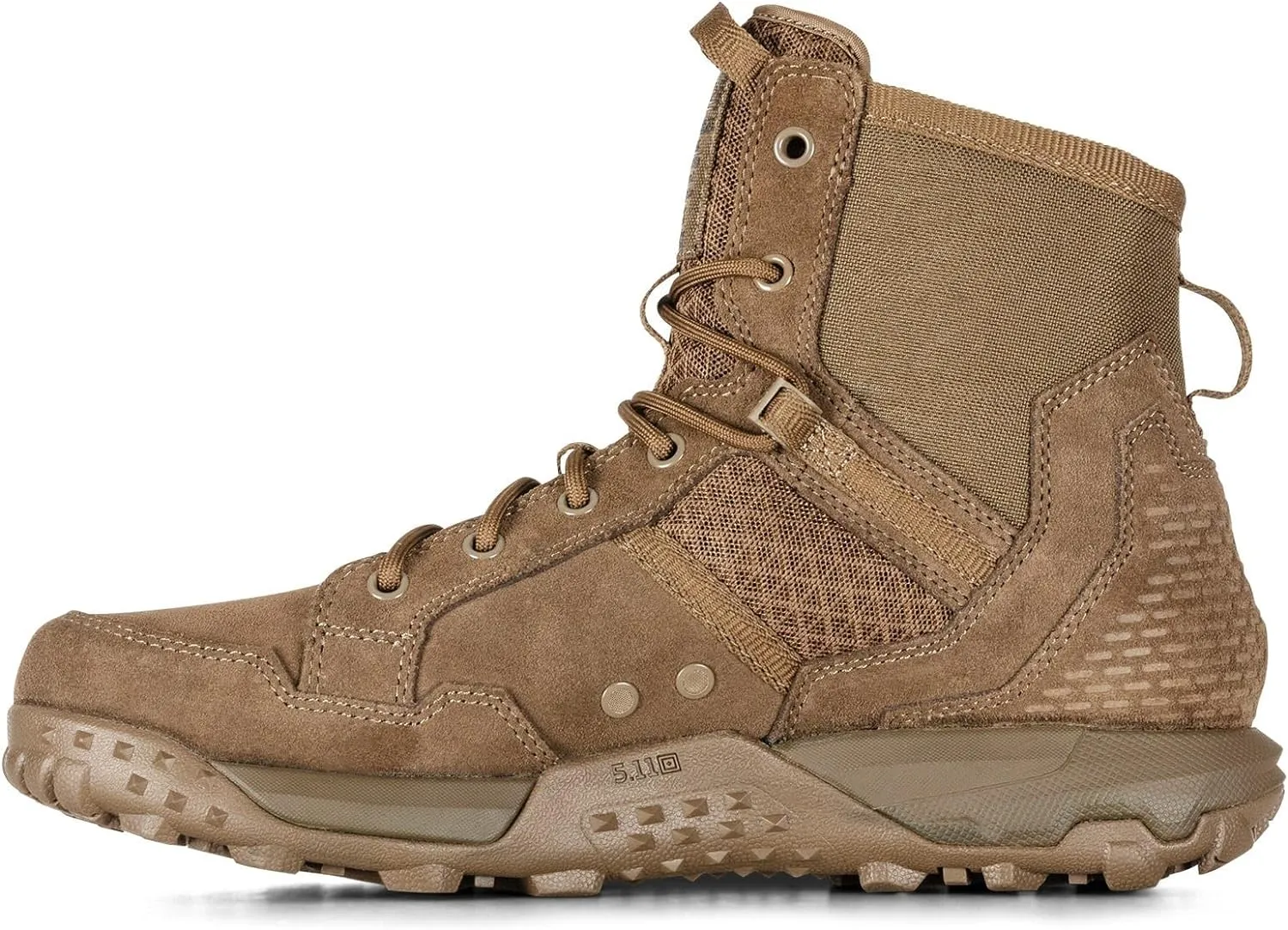5.11 Tactical A/T All-Terrain 6-Inch Non-Zip Boots, High Performance and Traction Work Boot, Style 12440