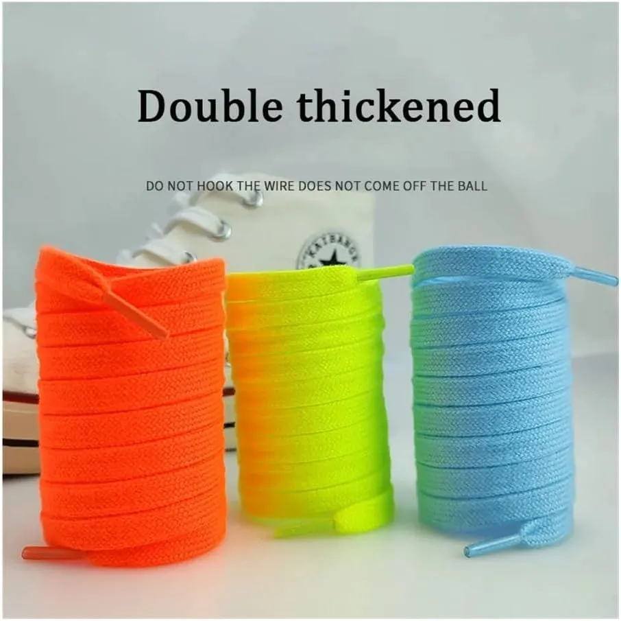 5Pairs Cotton Shoelaces For Sneakers Shoelace High-top Canvas Casual Shoe Laces No Elasticity Shoestrings Men Women