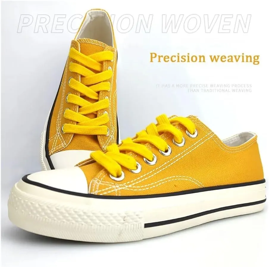 5Pairs Cotton Shoelaces For Sneakers Shoelace High-top Canvas Casual Shoe Laces No Elasticity Shoestrings Men Women