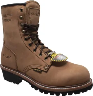 Ad Tec Men's 9 Inch Steel Toe Super Logger Boot Lasting Work Shoes, Lug Sole