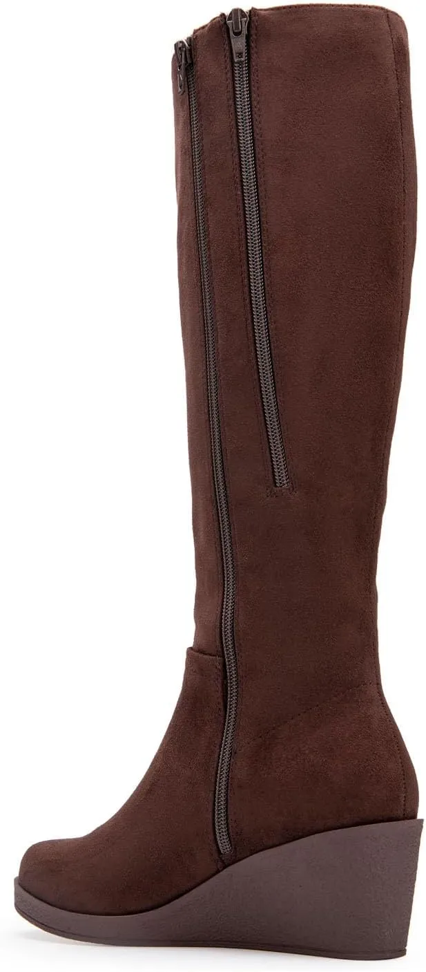 Aerosoles - Women's Binocular Knee High Boot - Knee High Boots with Memory Foam Footbed