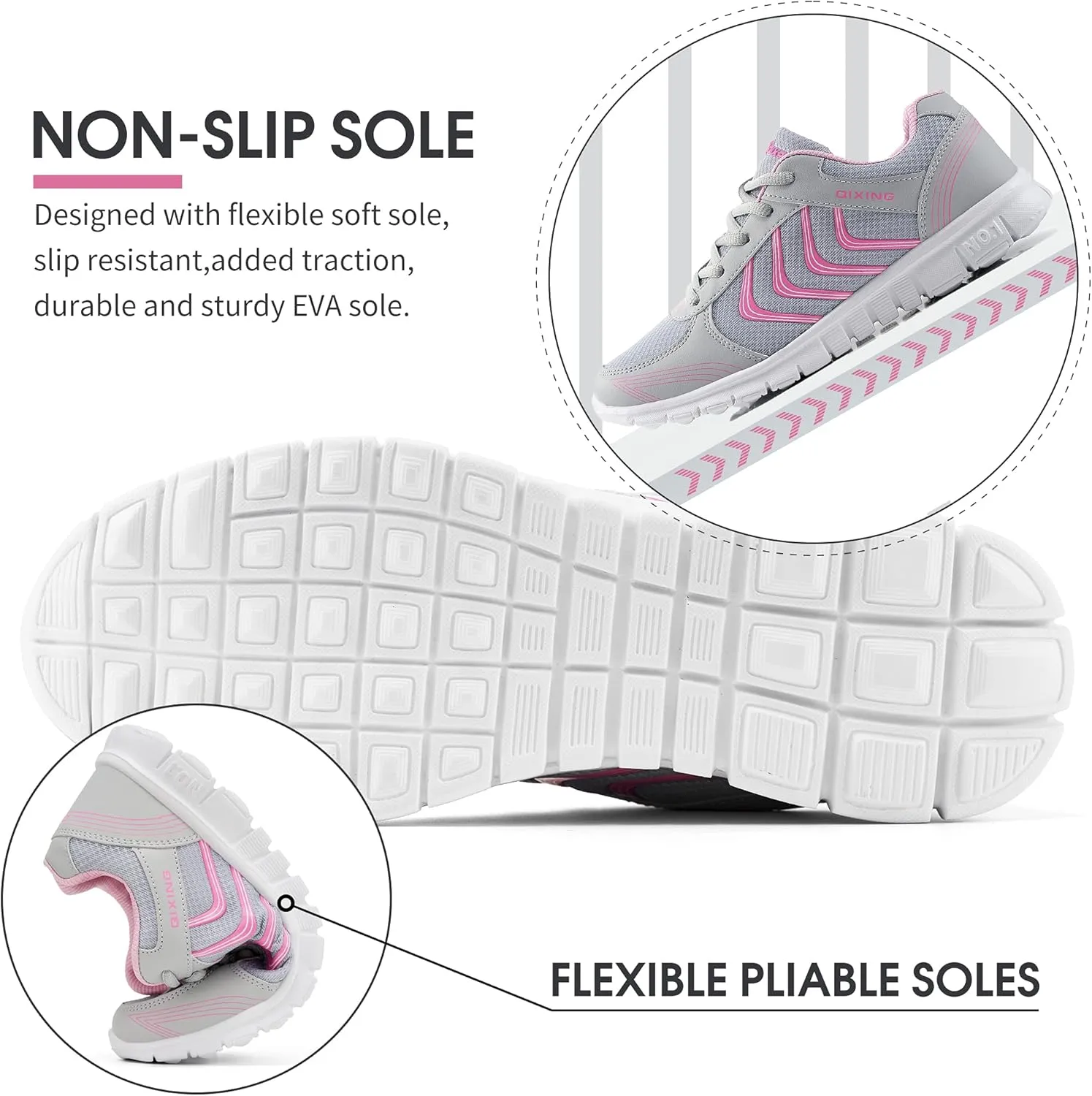 Alicegana Womens Sneakers Fashion Walking Casual Lightweight Tennis Shoes