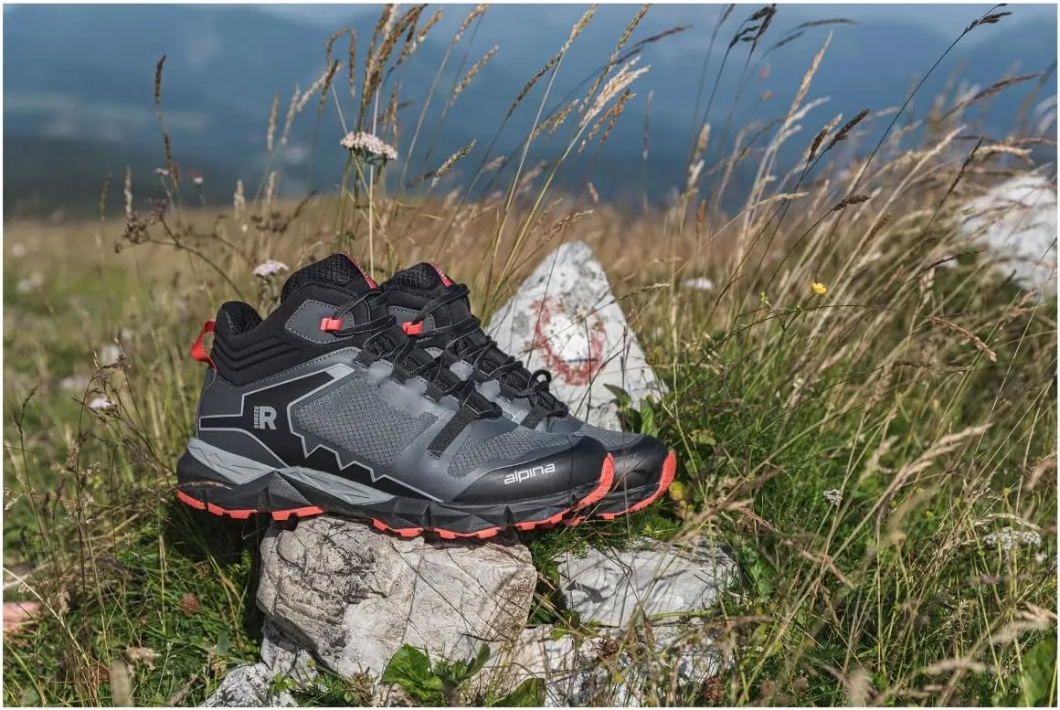Alpina Breeze Women's Hiking Boots - Lightweight Ankle High Waterproof Shoes with Alpitex Breathable Membrane and Anti Slip Vibram Sole