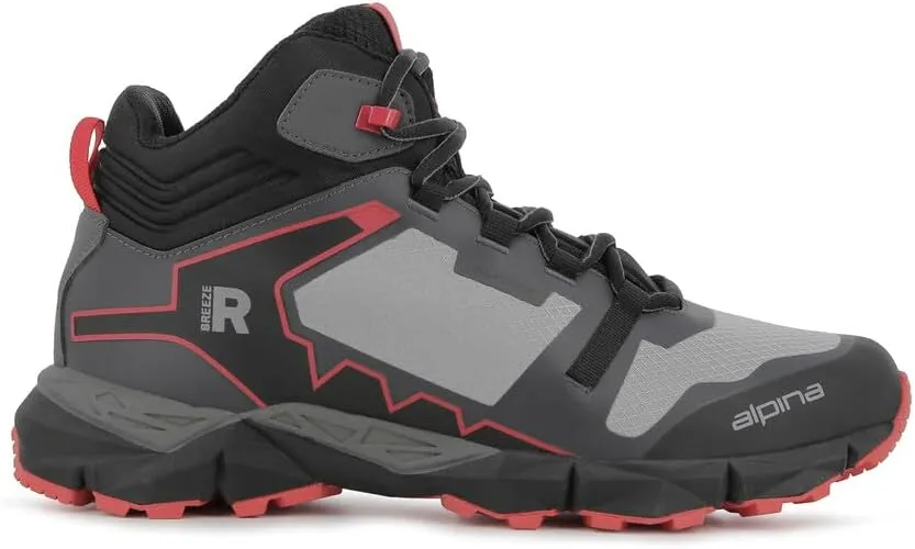 Alpina Breeze Women's Hiking Boots - Lightweight Ankle High Waterproof Shoes with Alpitex Breathable Membrane and Anti Slip Vibram Sole