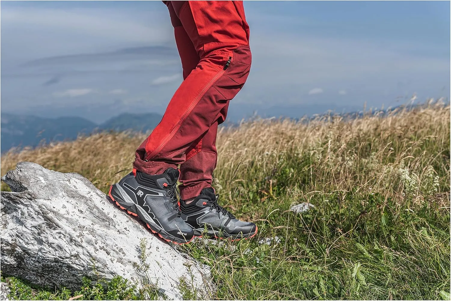 Alpina Breeze Women's Hiking Boots - Lightweight Ankle High Waterproof Shoes with Alpitex Breathable Membrane and Anti Slip Vibram Sole