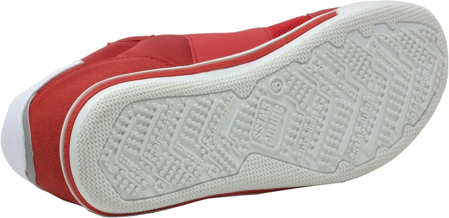 Alpine Swiss Liam Mens Fashion Sneakers Suede Trim Low Top Lace Up Tennis Shoes