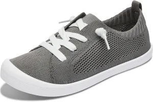 ALTOCIS Women's Knit Slip On Sneakers Ladies Elastic Low Top Flats Lightweight Breathe Mesh Fashion Sneakers Cute Flying Woven Loafers