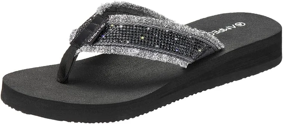 Ampeo Women's Arch Support Flip Flops Comfortable Casual Summer Beach Thong Sandals
