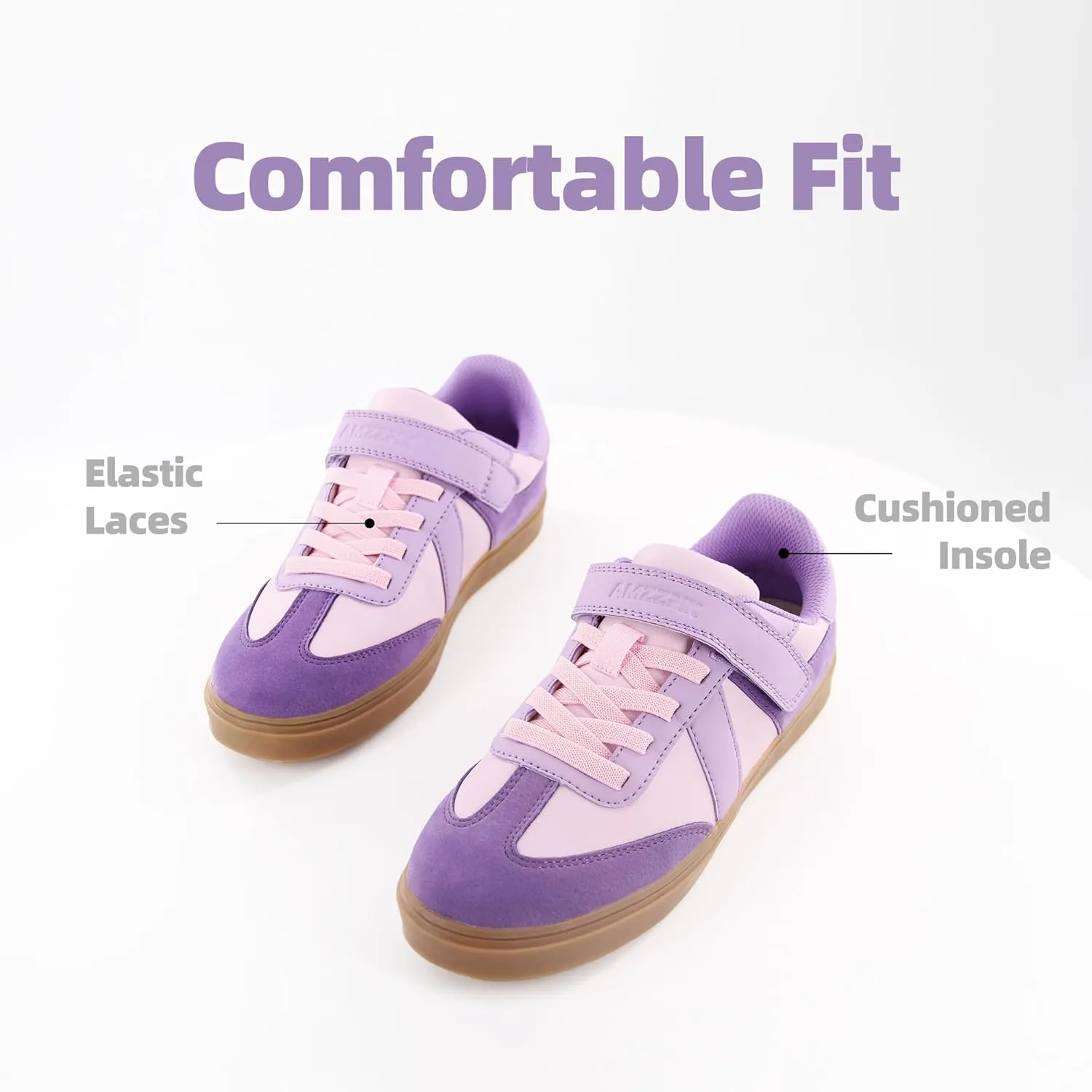 AMZZPIK Arveno Boys Girls Casual Shoes Comfortable Walking Zero Drop Skateboard Sneakers for Little Kid Big Kid
