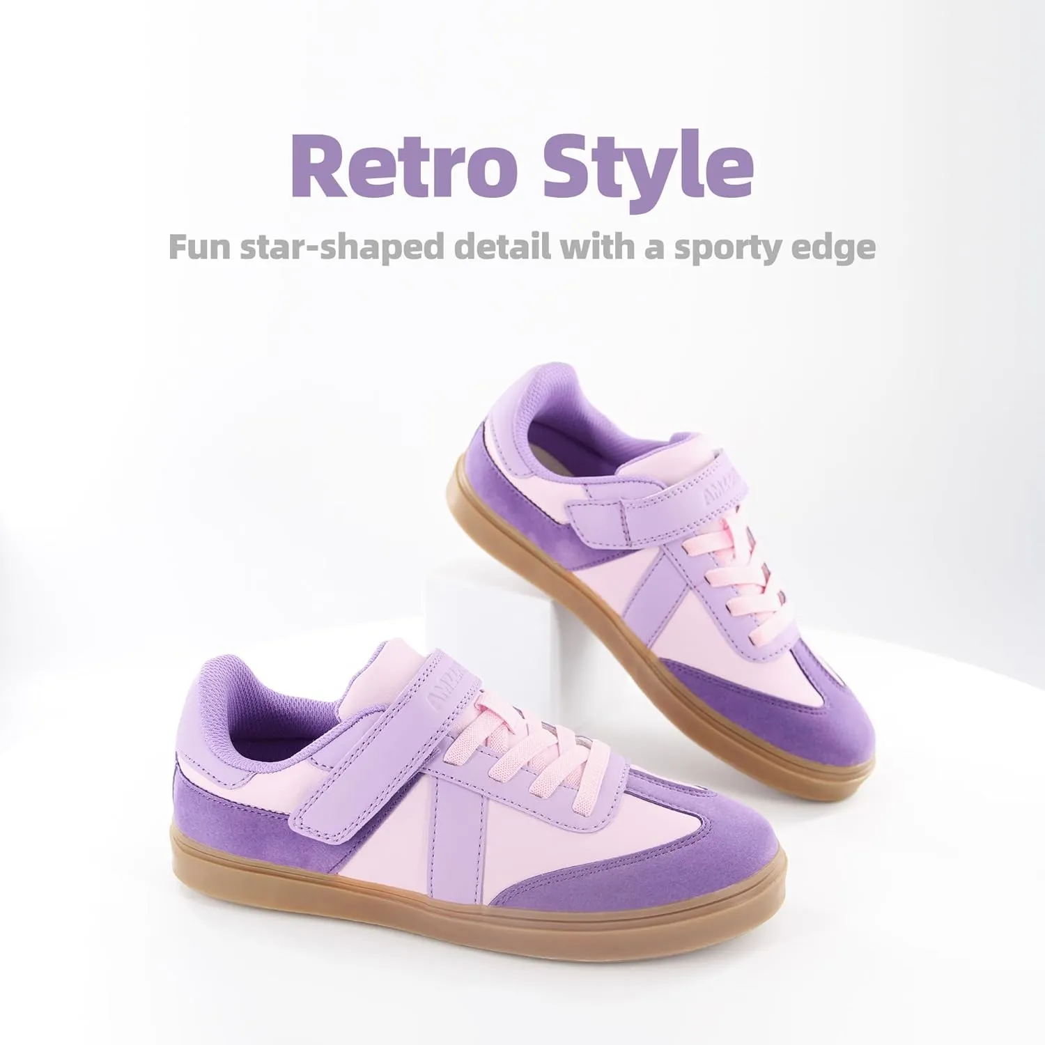 AMZZPIK Arveno Boys Girls Casual Shoes Comfortable Walking Zero Drop Skateboard Sneakers for Little Kid Big Kid