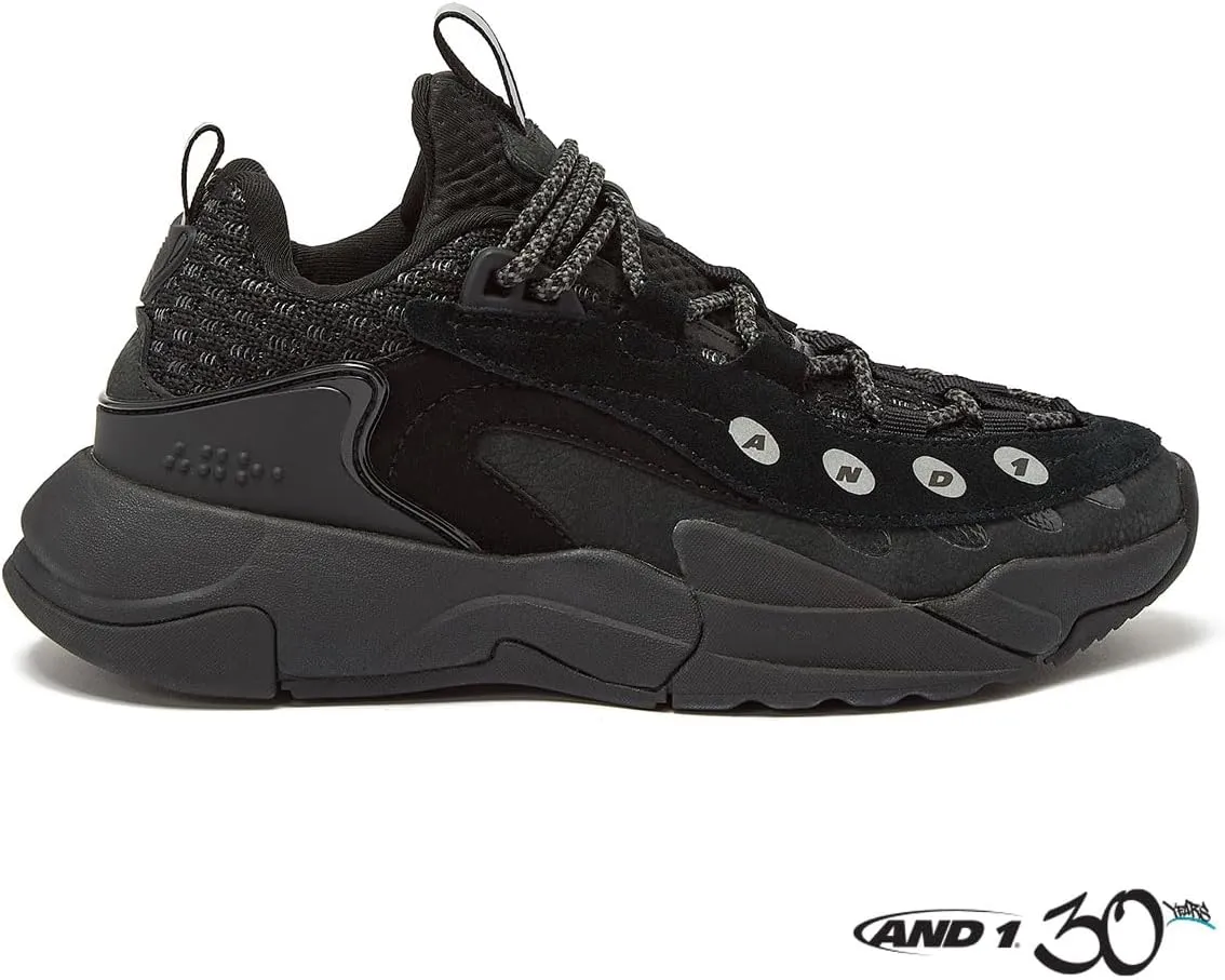 AND1 Marauder Boys Sneakers, Kids Basketball Shoes Size 1 to 7 Little and Big Kid, Athletic Cool Boys Shoes Youth - Red, White, Black or Green