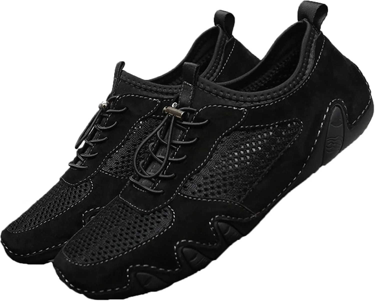 AngryMonkey Outdoor Mesh Trail Shoes for Hiking & Walking Women's Summer Breathable Italian Handmade Suede Sports Shoes Slip On Soft Plus Size Sneakers