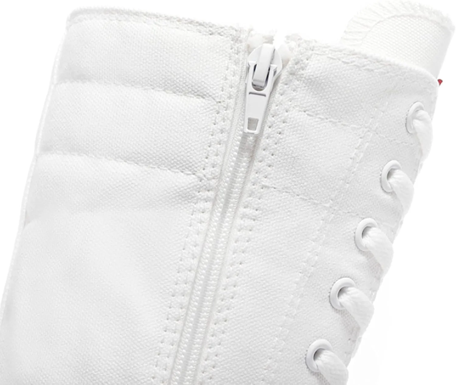 ANUFER Women Fashion Canvas Dance Boots Knee High Bicycling Boots Girls Fancy School Shoes