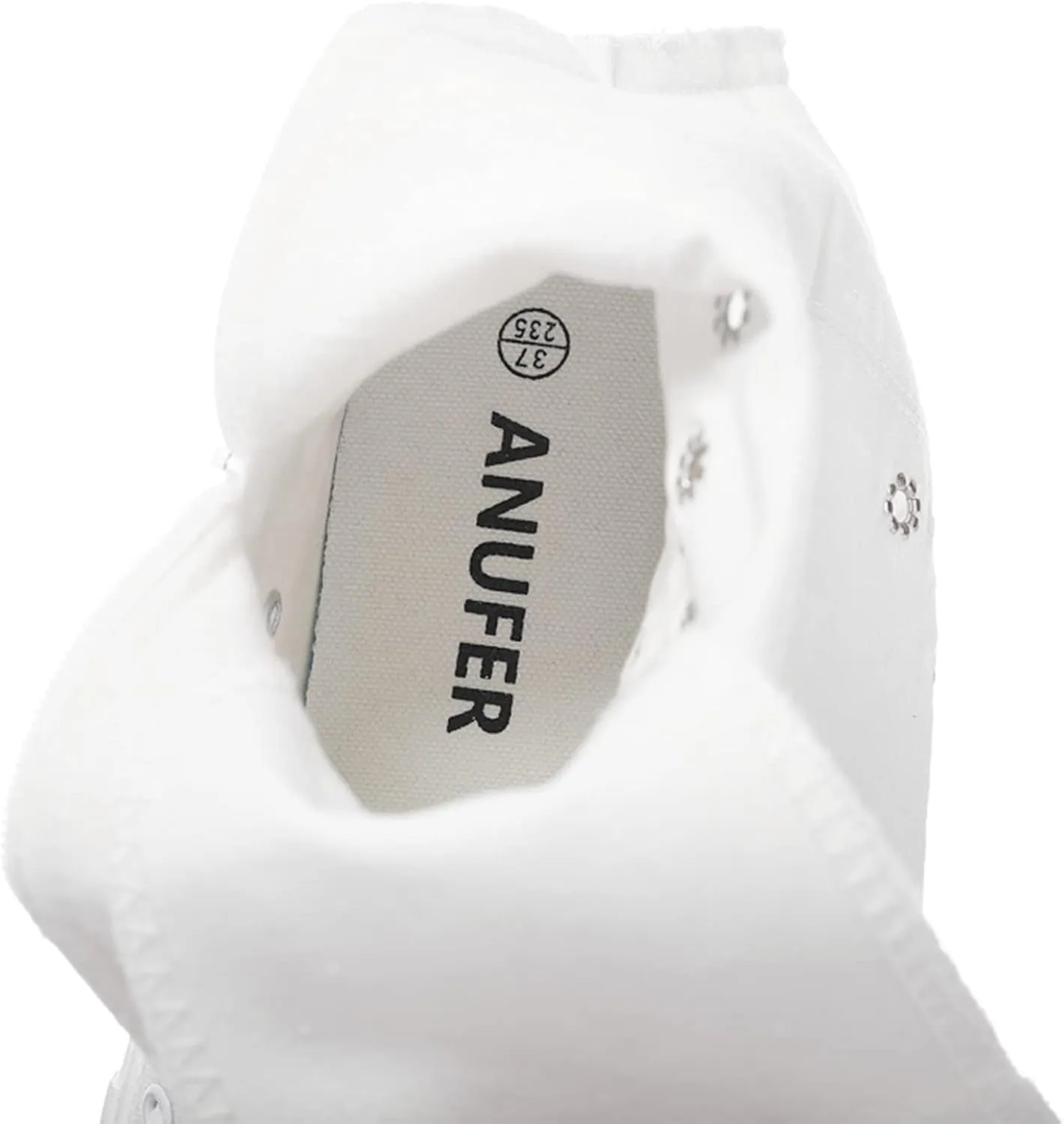 ANUFER Women Fashion Canvas Dance Boots Knee High Bicycling Boots Girls Fancy School Shoes