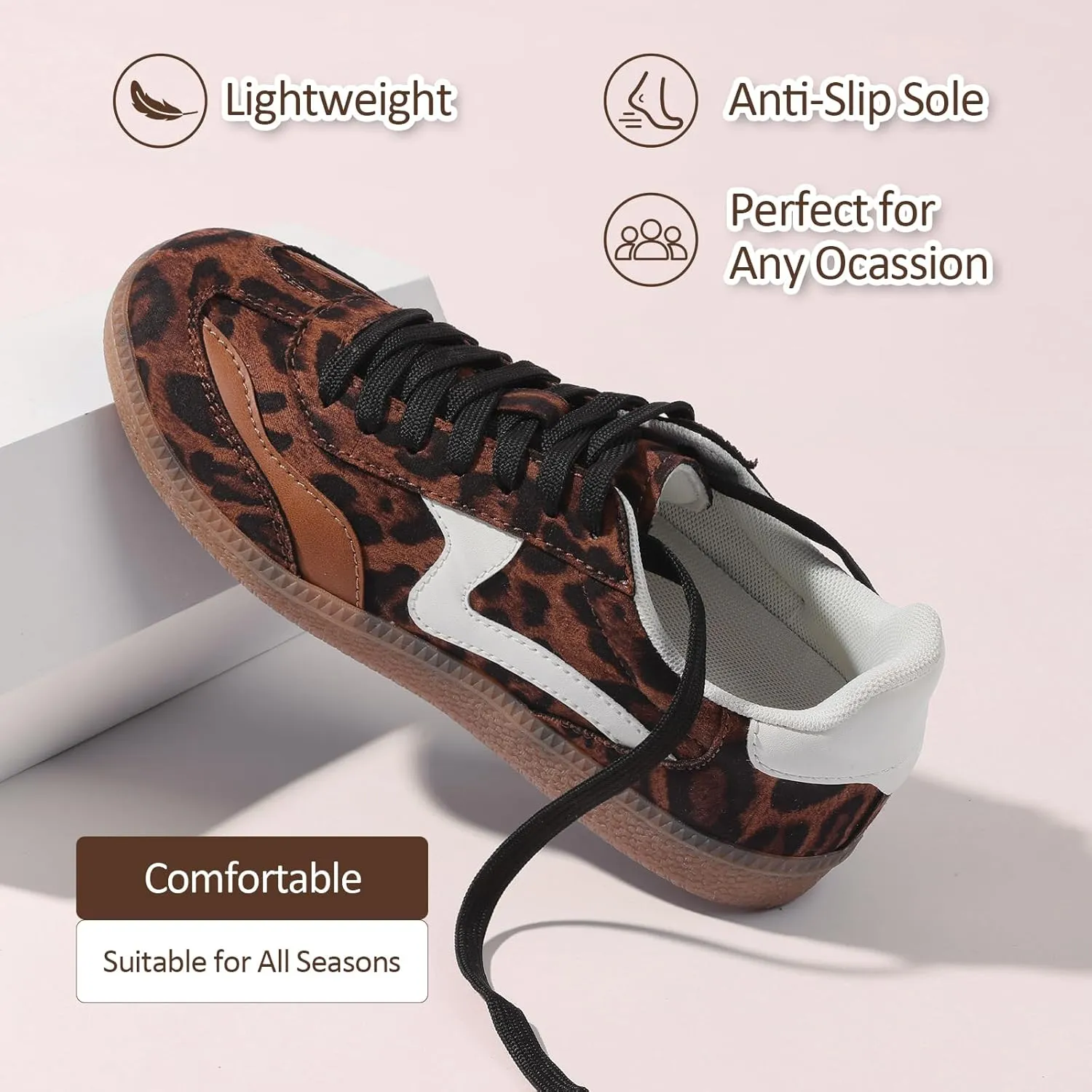 AOSPHIRAYLIAN Sneakers for Women Comfortable Casual Walking Tennis Shoes Slip-On & Lace-Up Women's Fashion Sneakers Trendy Women's Footwear