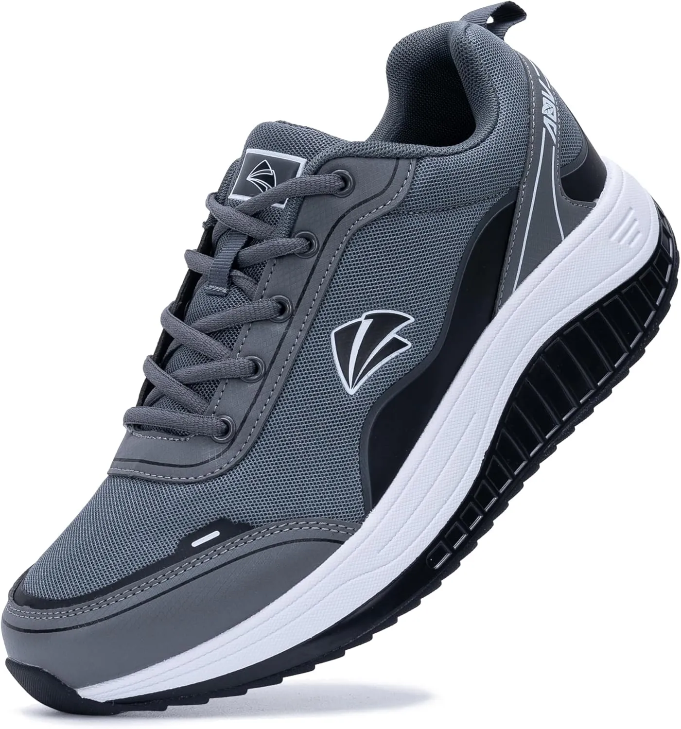 AOV Men's Walking Shoes Arch Support Plantar Fasciitis Sneakers Orthotic Fashion Tennis Sneakers for Gym Workout