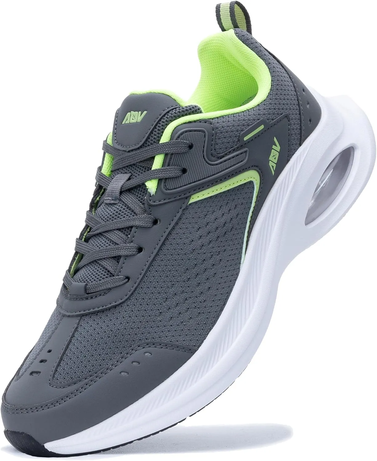 AOV Mens Walking Shoes with Arch Support Air Athletic Running Shoes Plantar Fasciitis Tennis Sneakers