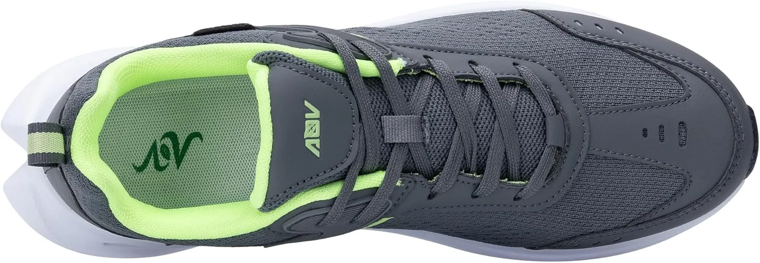 AOV Mens Walking Shoes with Arch Support Air Athletic Running Shoes Plantar Fasciitis Tennis Sneakers