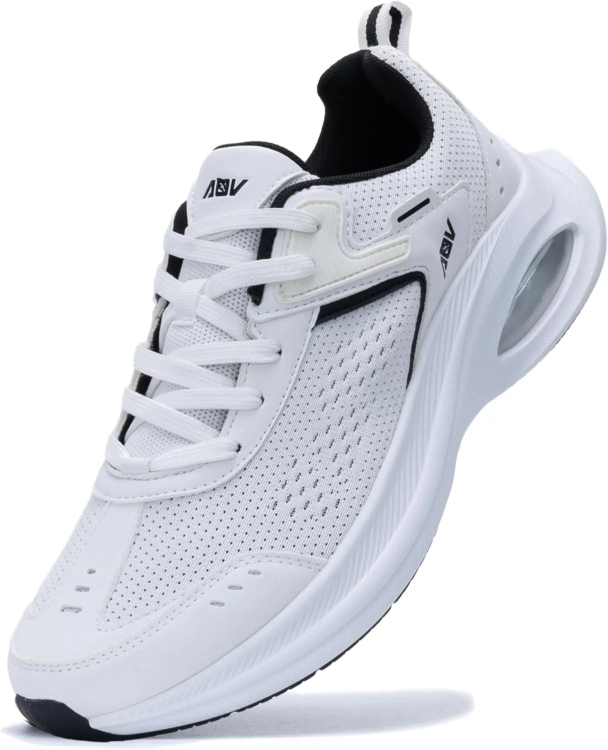 AOV Mens Walking Shoes with Arch Support Air Athletic Running Shoes Plantar Fasciitis Tennis Sneakers