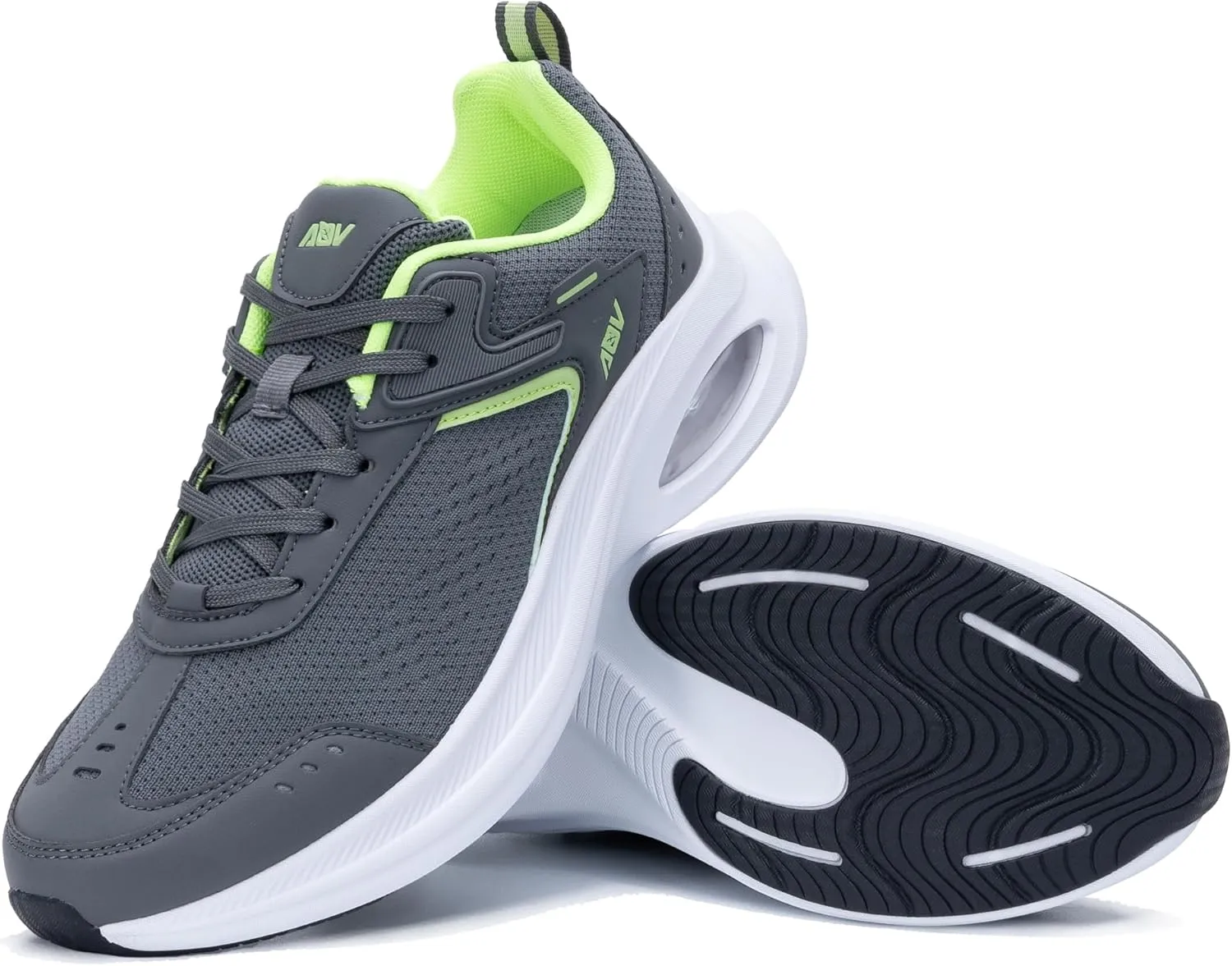 AOV Mens Walking Shoes with Arch Support Air Athletic Running Shoes Plantar Fasciitis Tennis Sneakers