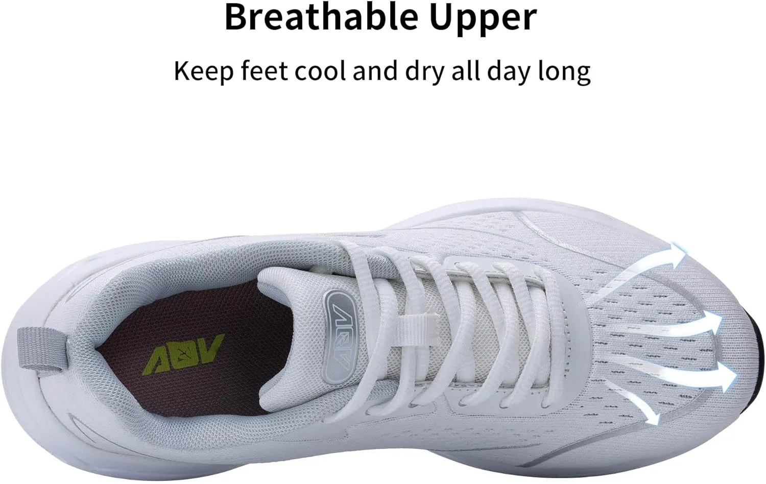 AOV Women Arch Support Walking Shoes Orthotic Tennis Sneakers for Plantar Fasciitis Air Athletic Running Shoes