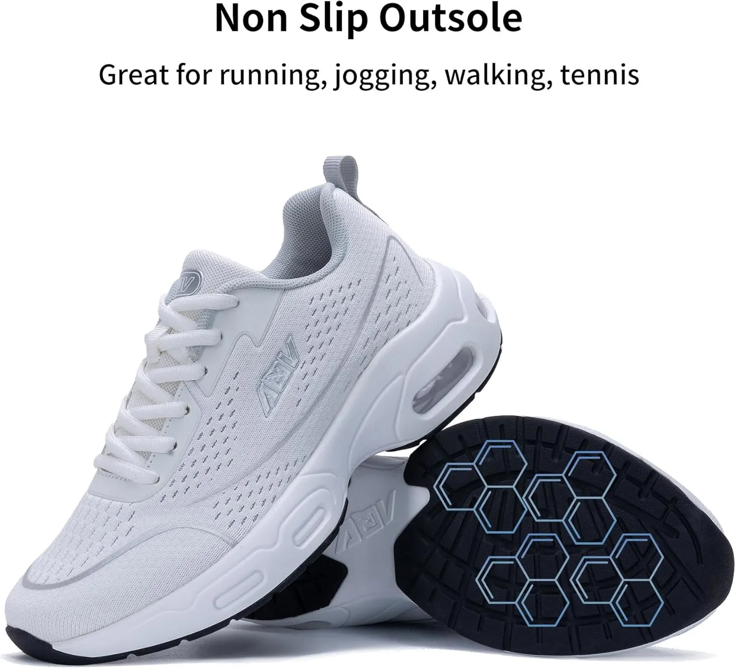 AOV Women Arch Support Walking Shoes Orthotic Tennis Sneakers for Plantar Fasciitis Air Athletic Running Shoes