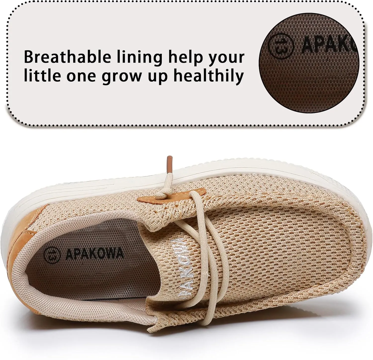 Apakowa Kids Boys Girls Loafers Slip-On Casual Walking Shoes Comfortable & Lightweight (Toddler/Little Kid/Big Kid)