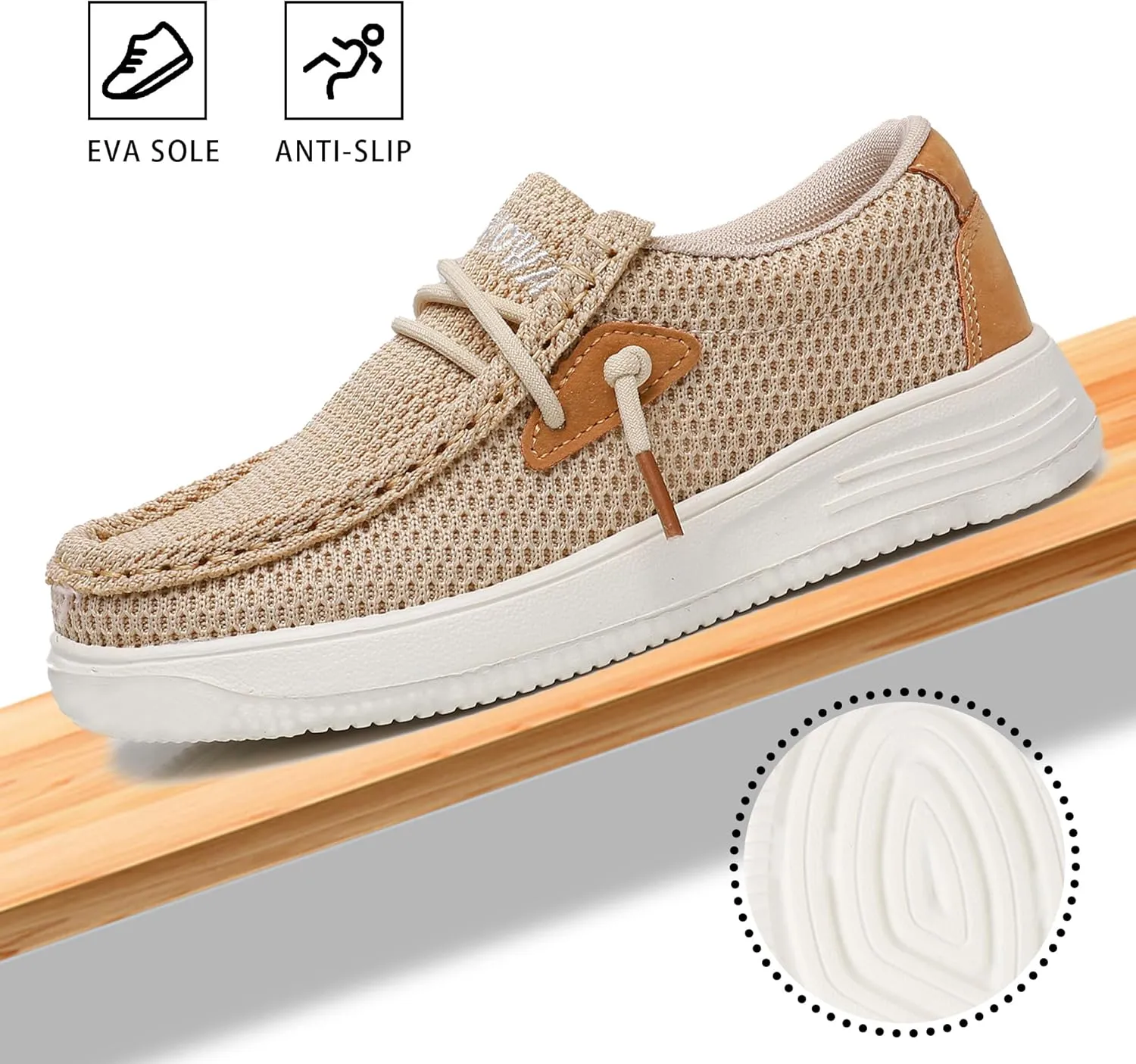 Apakowa Kids Boys Girls Loafers Slip-On Casual Walking Shoes Comfortable & Lightweight (Toddler/Little Kid/Big Kid)