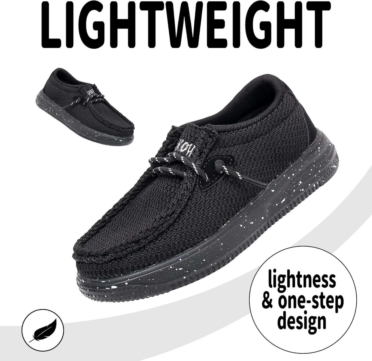 Apakowa Kids Boys Girls Loafers Slip-On Casual Walking Shoes Comfortable & Lightweight (Toddler/Little Kid/Big Kid)