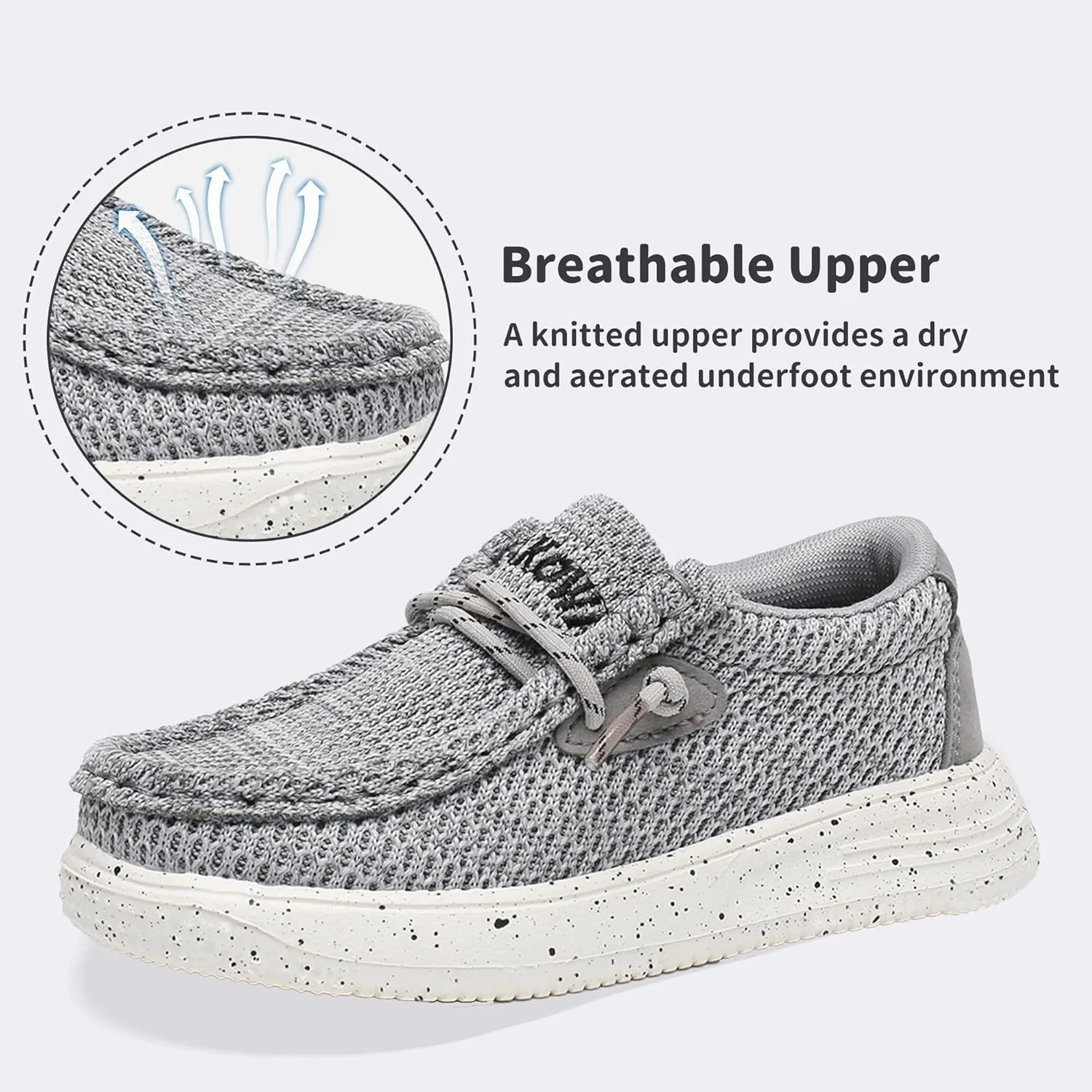 Apakowa Kids Boys Girls Loafers Slip-On Casual Walking Shoes Comfortable & Lightweight (Toddler/Little Kid/Big Kid)