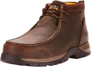ARIAT Male's Edge LTE Moc Waterproof Composite Toe Work Boot, Dark Brown, 12 Wide