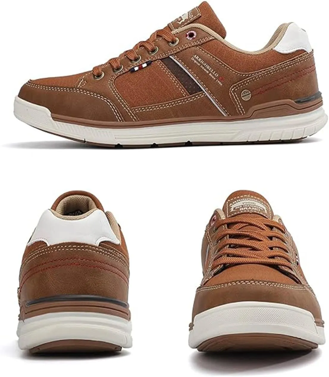 ARRIGO BELLO Mens Casual Shoes Fashion Sneakers Breathable Comfort Classic Lace-Up Low Top Walking Shoes