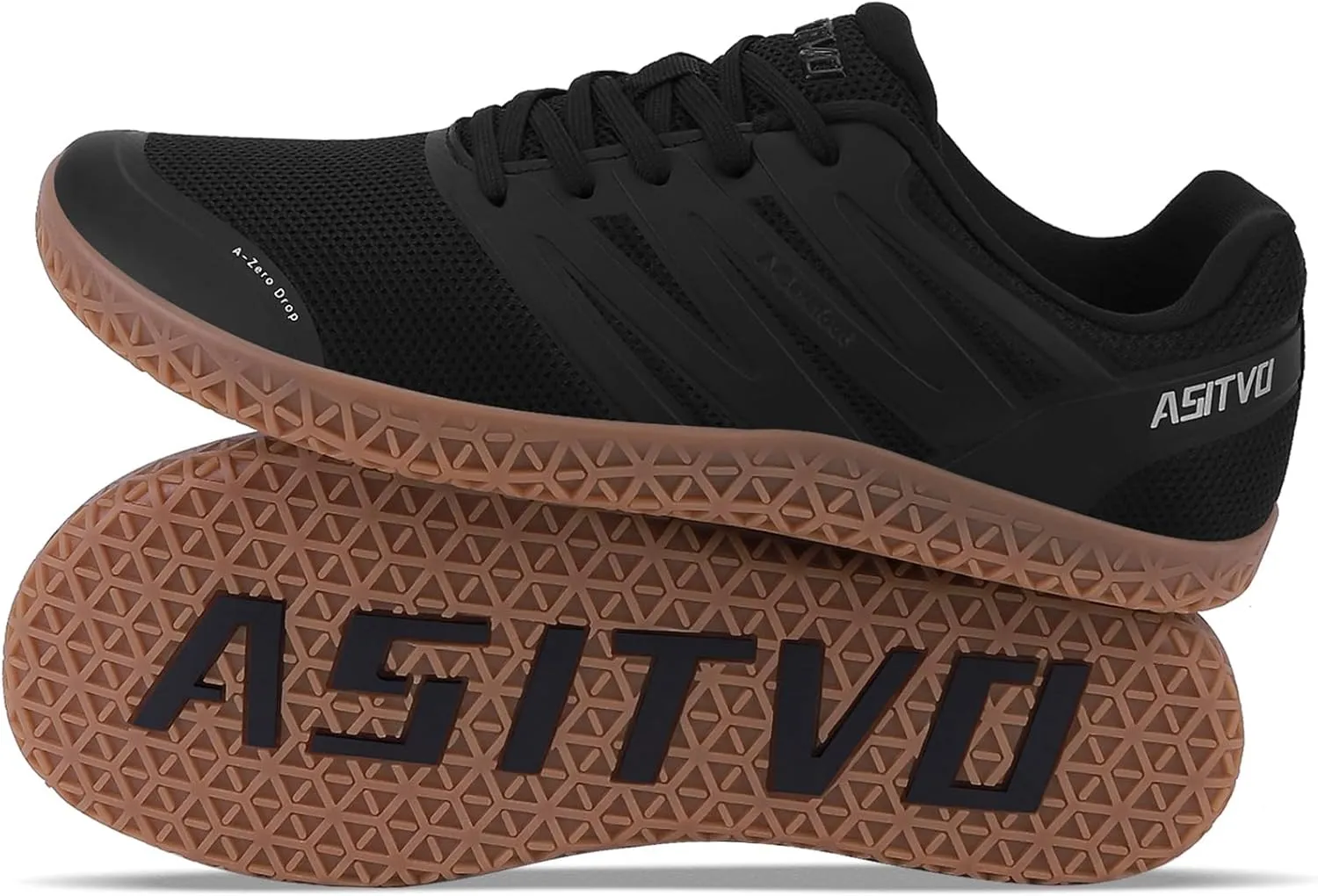 ASITVO Wide Men's Barefoot Zero Drop Sole Minimalist Width Toe Box Walking Shoes Sneakers TPU Toe No-Sew Upper