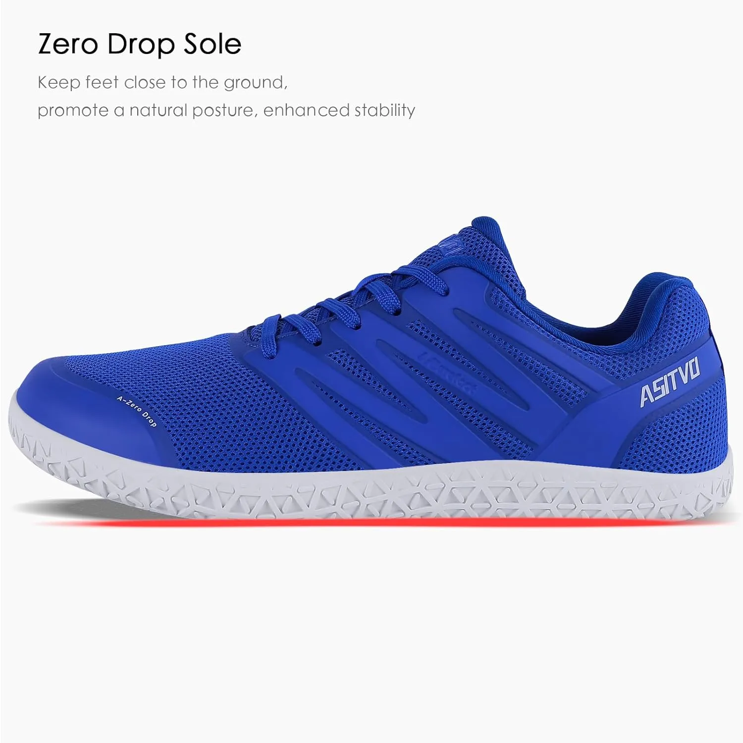 ASITVO Wide Men's Barefoot Zero Drop Sole Minimalist Width Toe Box Walking Shoes Sneakers TPU Toe No-Sew Upper