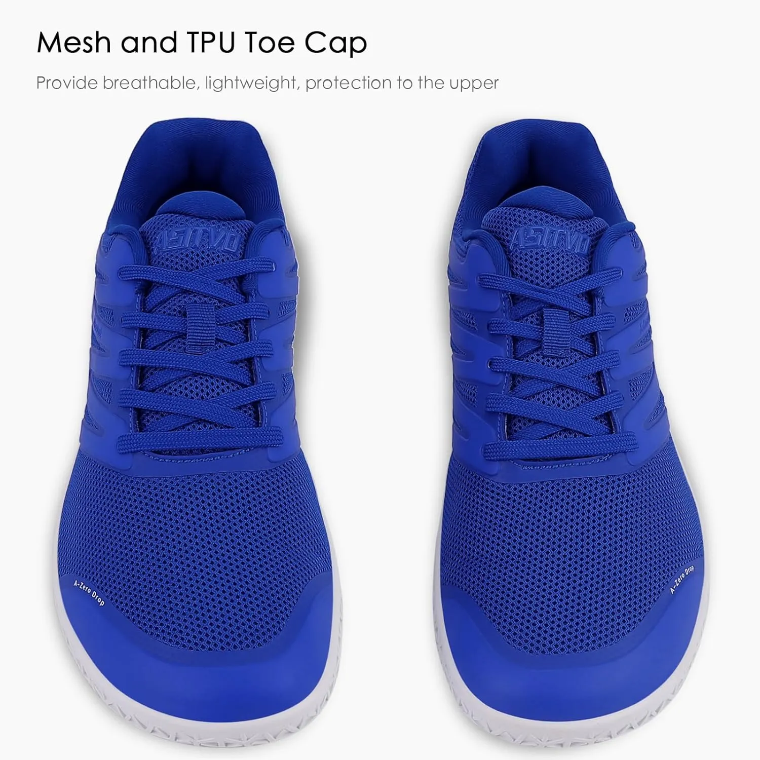 ASITVO Wide Men's Barefoot Zero Drop Sole Minimalist Width Toe Box Walking Shoes Sneakers TPU Toe No-Sew Upper