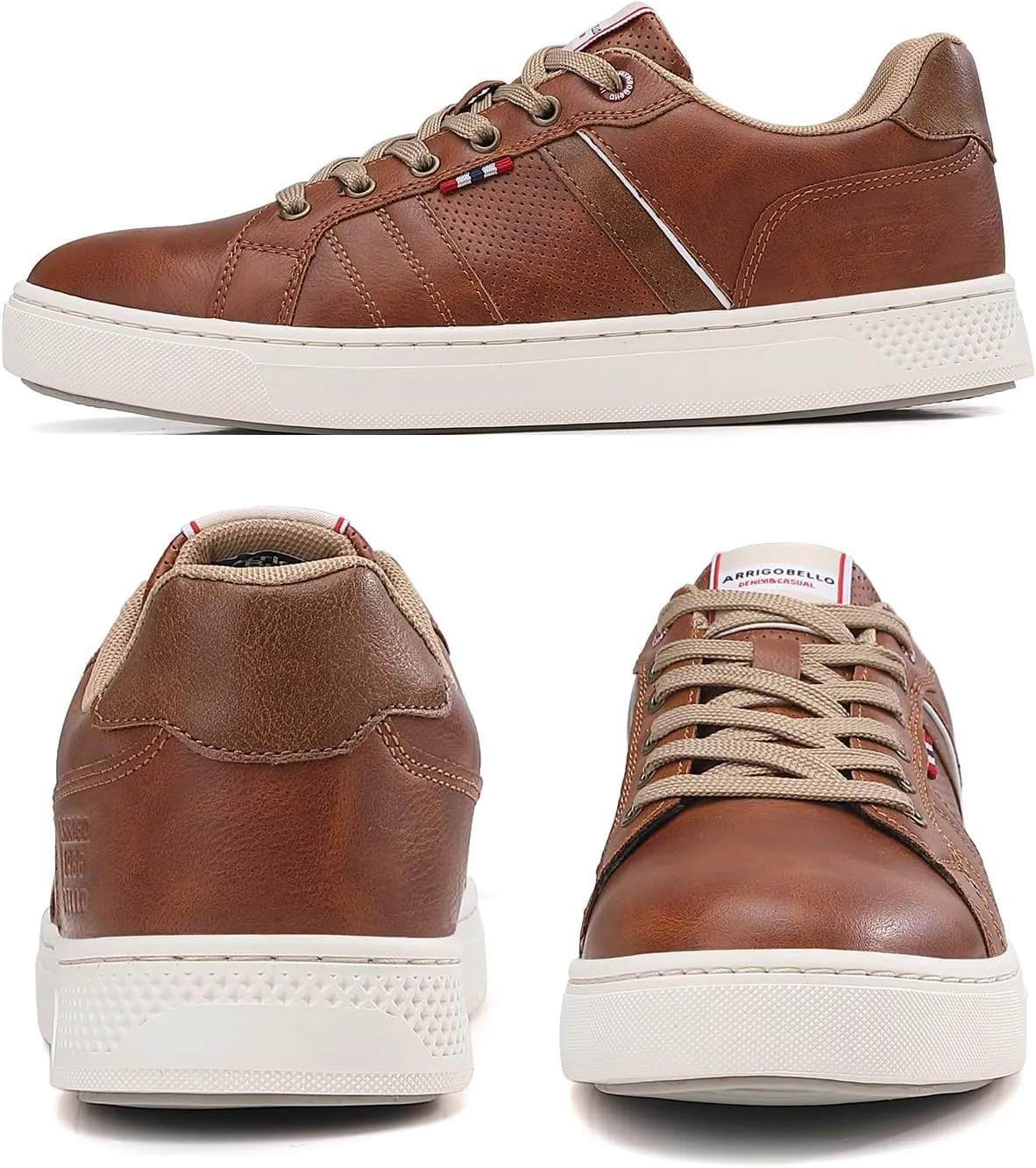 ASTERO Shoes for Men Casual Stylish Sneakers Dress Non-Slip Low Top Walking Shoes