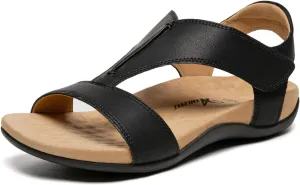 Athlefit Orthopedic Sandals for Women Comfortable Beach Orthotic Sandals with Arch Support