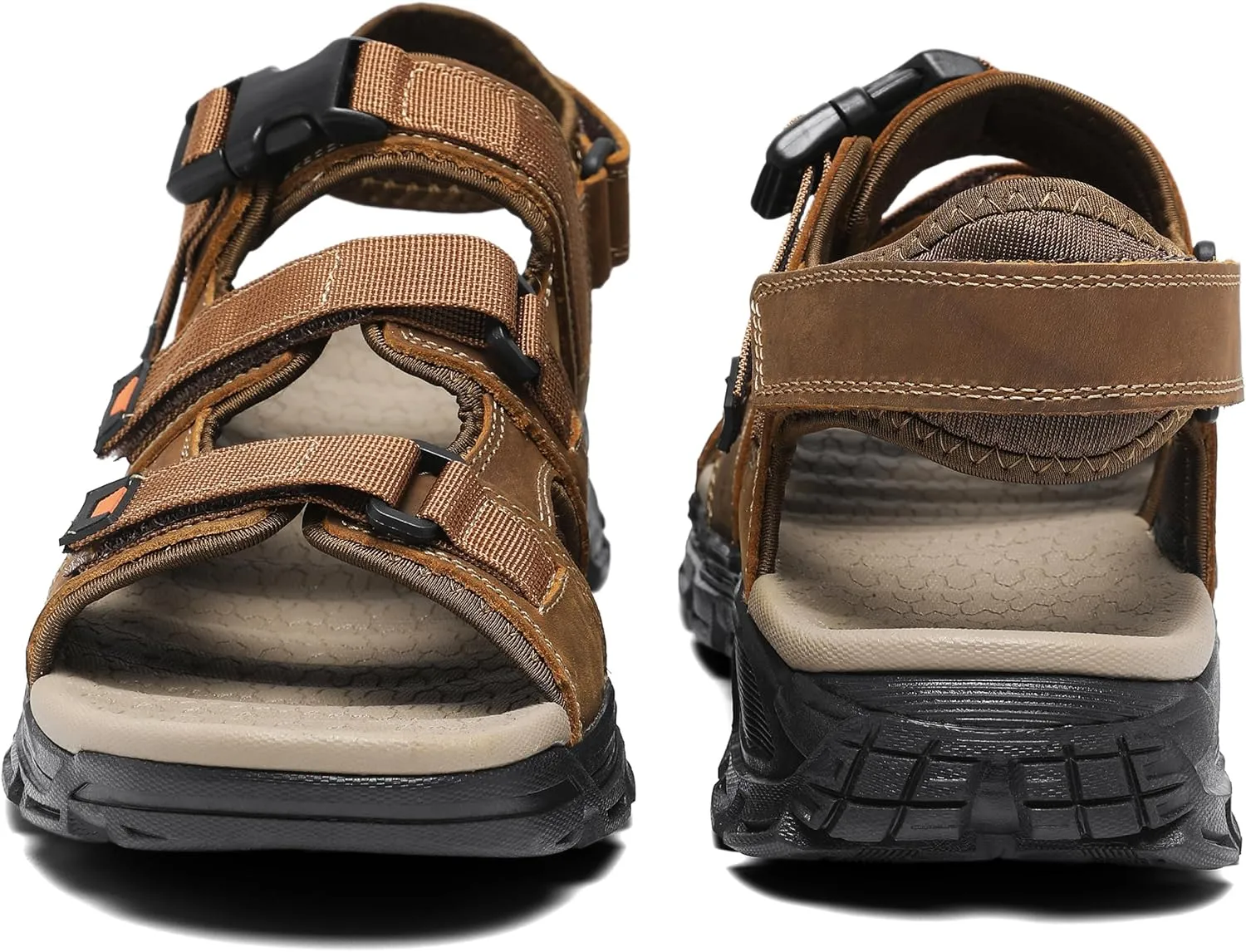 Athletic Sandals for Men's Open Toe Walking Sandals Outdoor Hiking Sandal Anti-Slip with Adjustable Strap for Summer Beach