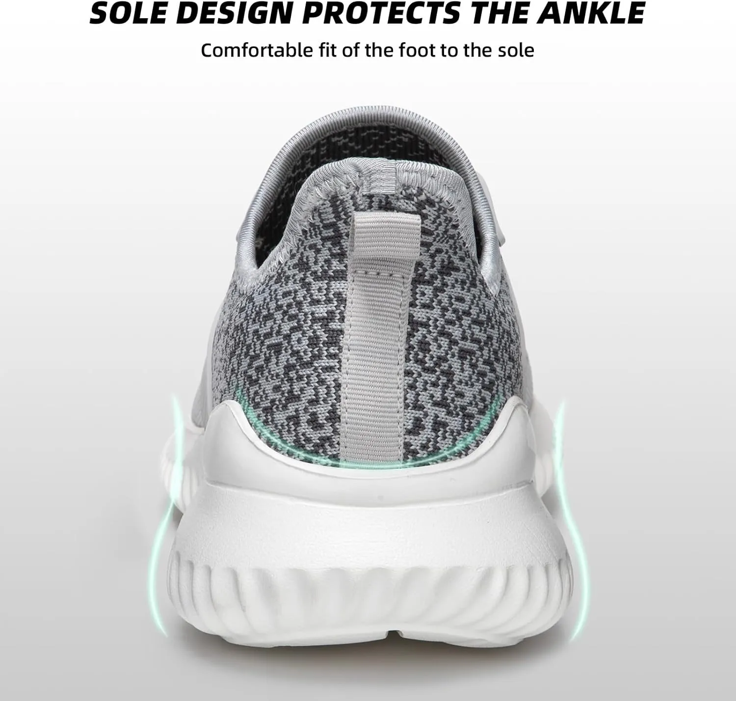 ATHMILE Womens Walking Shoes Lightweight Men Tennis Shoes Slip On Memory Foam Casual Sneakers for Gym Travel Work Outdoor Road