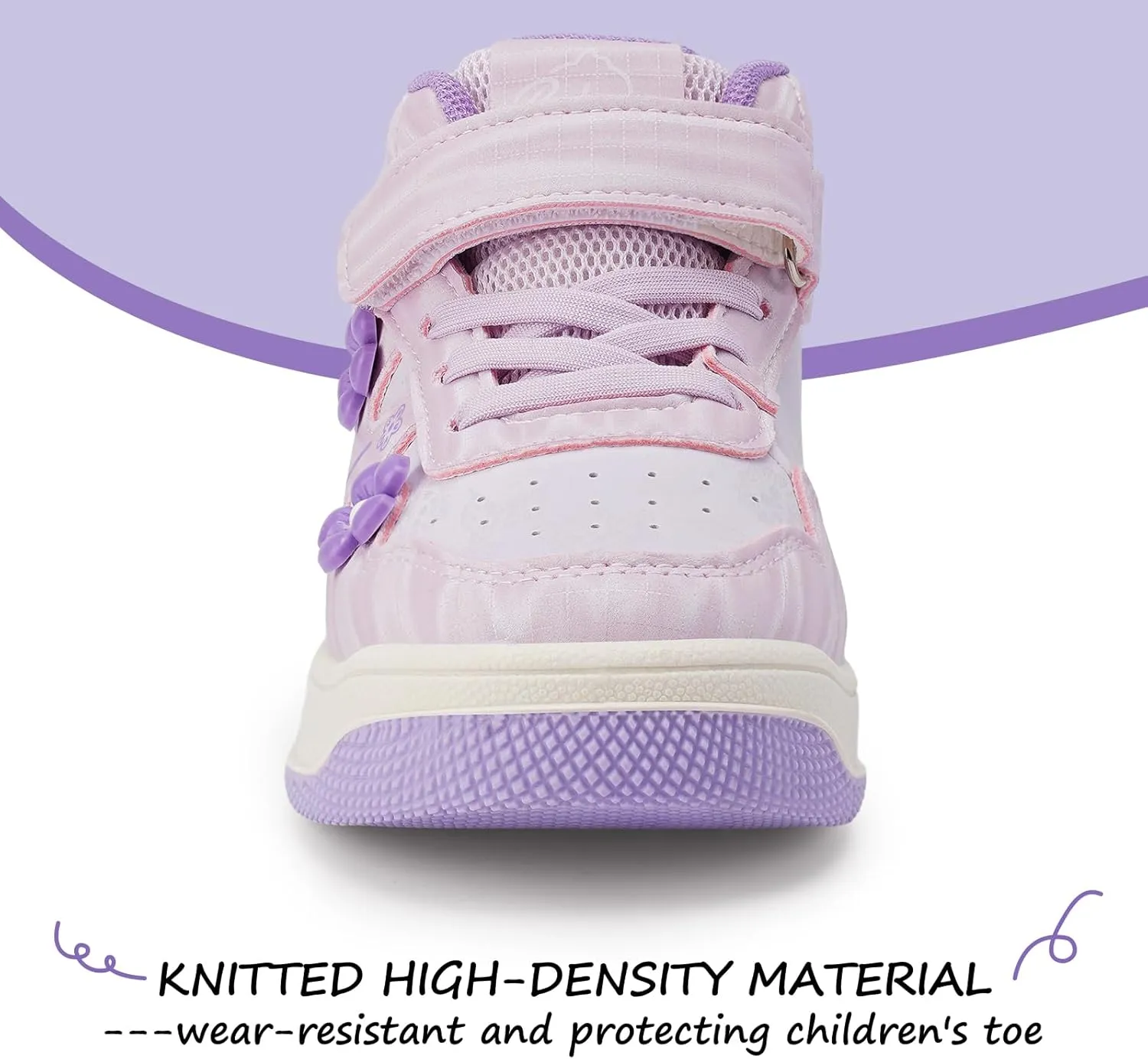 Babaya Girls Running Shoes Kids Tennis Athletic Sneakers Comfortable Lightweight Breathable Walking Shoes Non-Slip Girls Sneakers