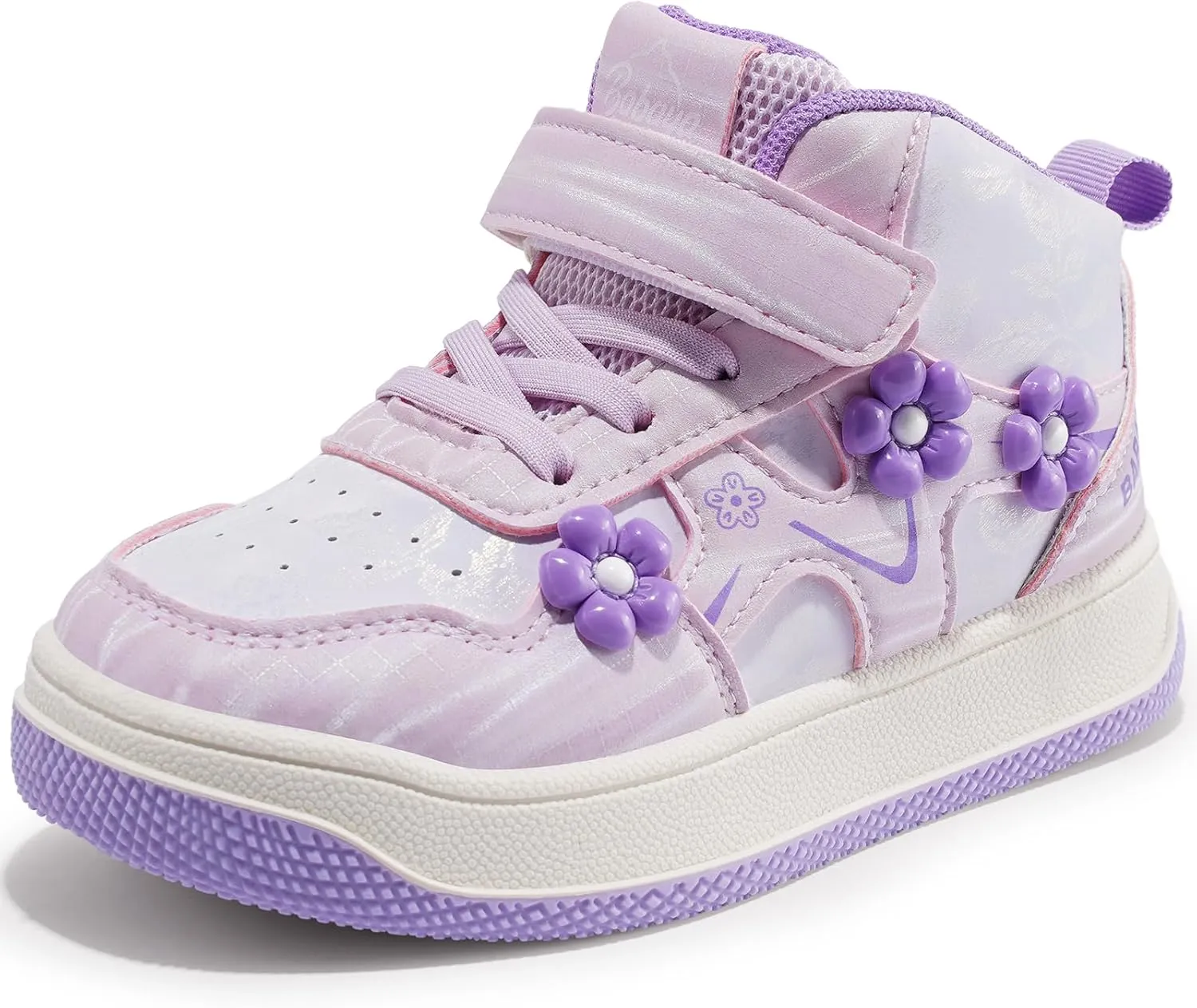 Babaya Girls Running Shoes Kids Tennis Athletic Sneakers Comfortable Lightweight Breathable Walking Shoes Non-Slip Girls Sneakers