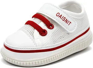 Baby Boys Girls Squeaky Shoes Anti-Slip Soft Rubber Sole Canvas Sneakers Toddler First Walkers