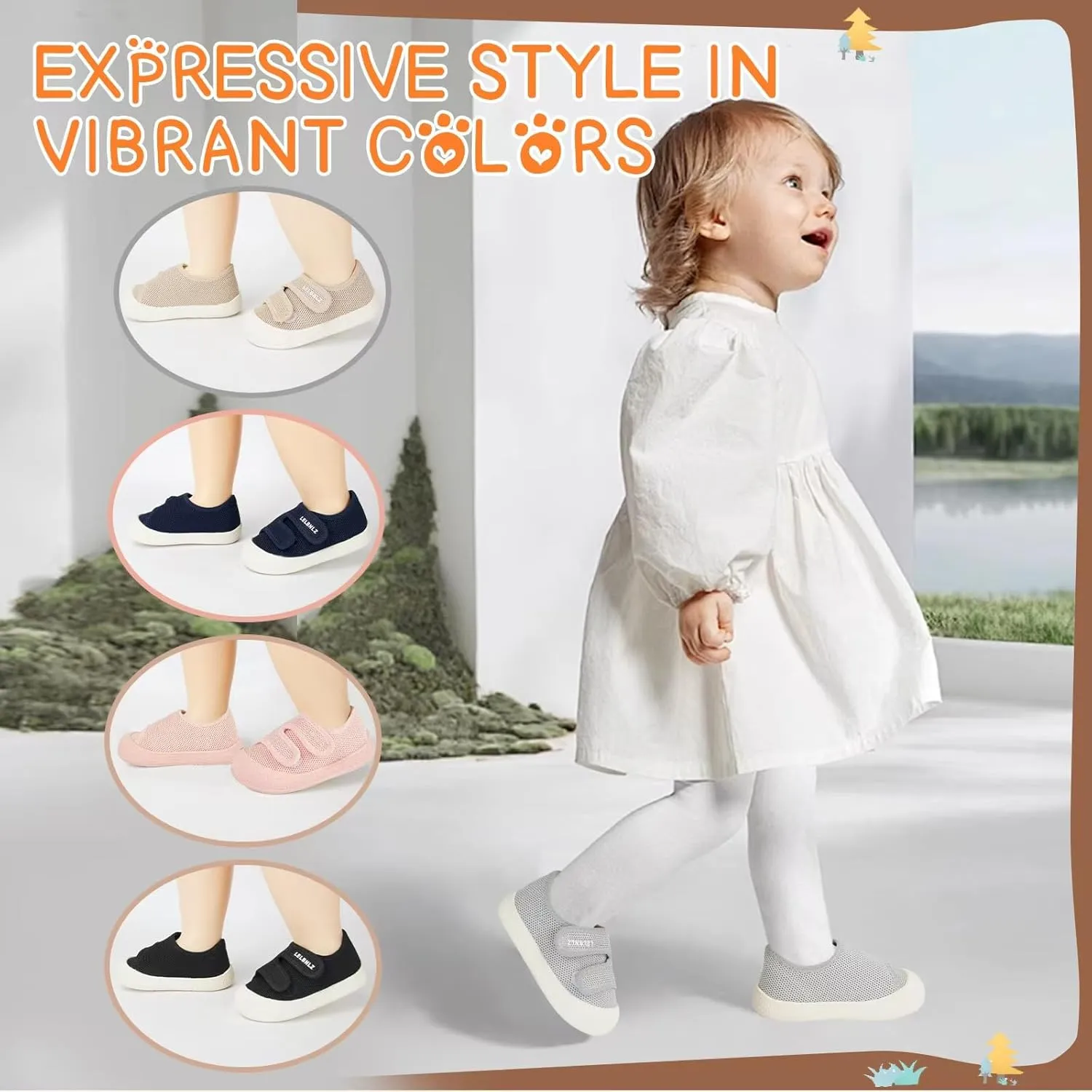 Baby Shoes Boys Girls First Walking Lightweight Non-Slip Toddler Sneakers Infant Tennis Shoes 6 9 12 18 20 24 Months