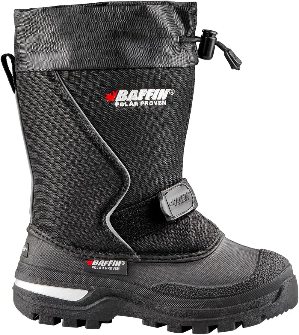 Baffin Kids' Junior MUSTANG Waterproof Insulated Tundra Rated Breathable Nylon/Rubber Tall Height Winter Outdoor Snow Boots