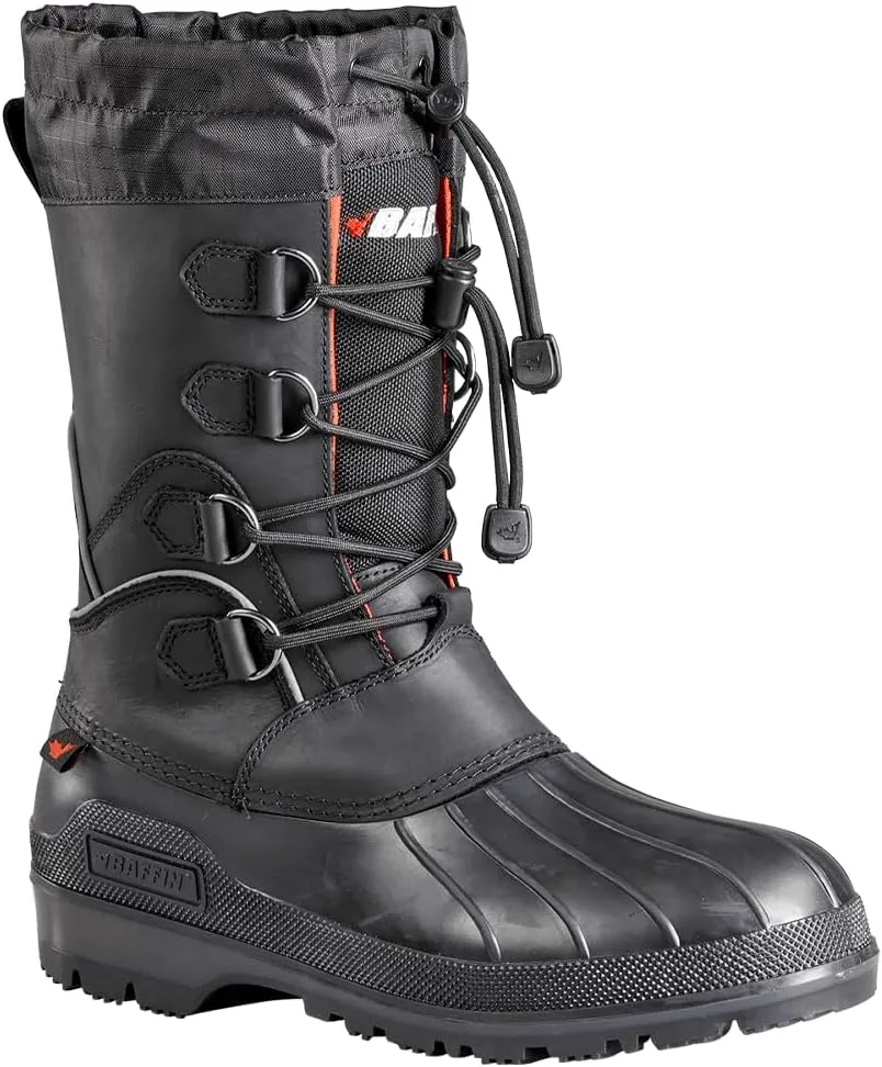 Baffin Men's MOUNTAIN Warm Waterproof Moisture-Wicking Slip-On Style Full Grain Leather Upper Snow Boots | Arctic Rated