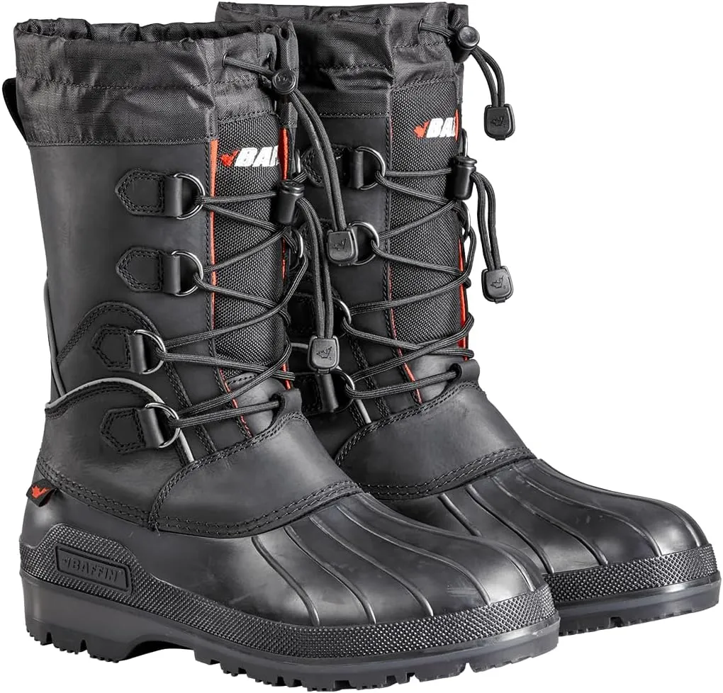 Baffin Men's MOUNTAIN Warm Waterproof Moisture-Wicking Slip-On Style Full Grain Leather Upper Snow Boots | Arctic Rated