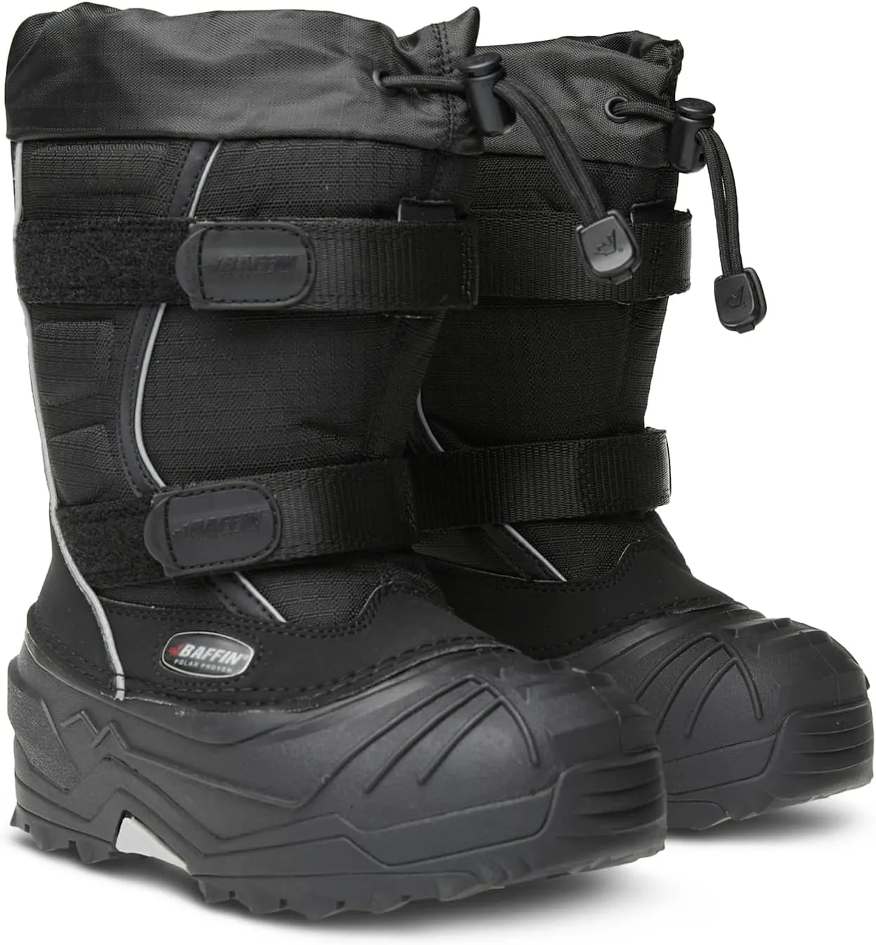 Baffin Unisex Kids' YOUNG EIGER Insulated Waterproof Tall-Height Snow Boots w/Full-Grain Leather Upper & Polar Rubber Base