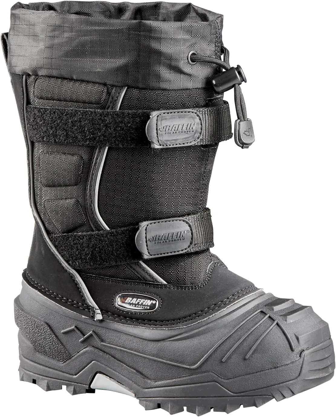 Baffin Unisex Kids' YOUNG EIGER Insulated Waterproof Tall-Height Snow Boots w/Full-Grain Leather Upper & Polar Rubber Base