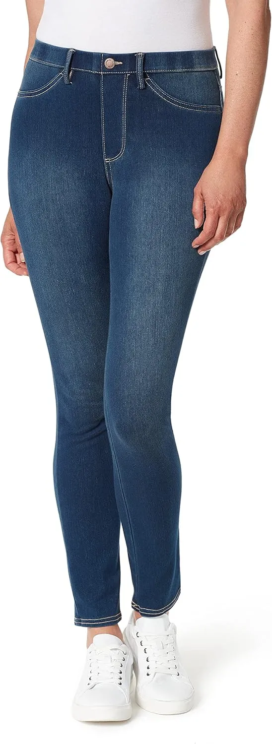Bandolino Women's Bella All Day Comfort Pull on Knit Denim Legging
